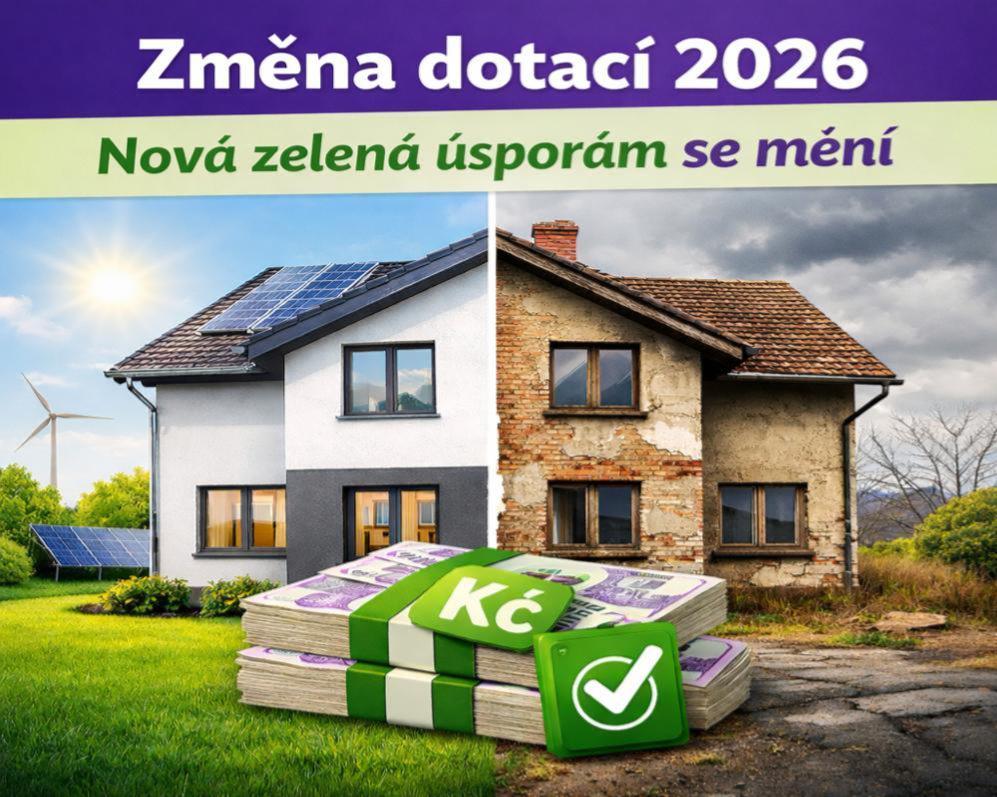 Dotace na renovace domů se mění. Co čeká majitele nemovitostí v roce 2026?